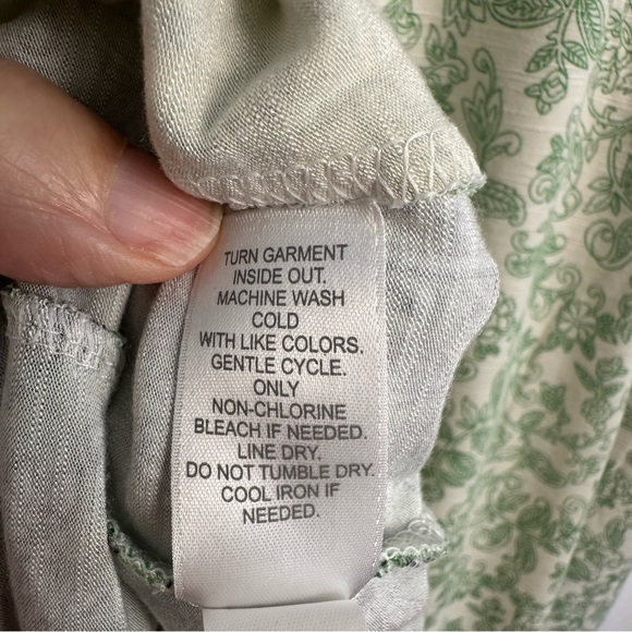 J JILL Women's Vineyard Border Print Sleeveless Midi Dress EUC - Picture 6 of 6